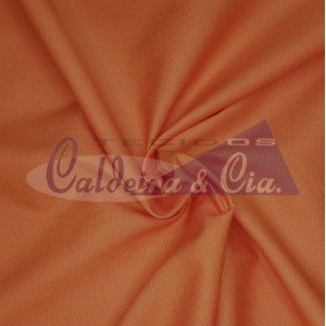 Tecido Tricoline Silky Lisa cor - 1776 (Laranja)
